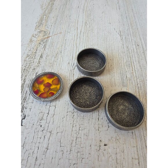 Mini trinket pill box dried flower vintage containers - Picture 7 of 8